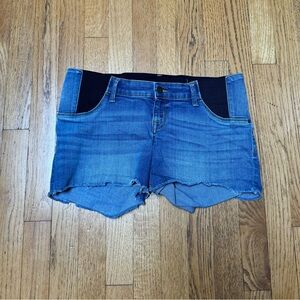 Isabel Maternity Inset Panel Cutoff Jean Shorts